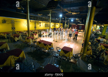 Una classe di tango in Club Gricel, Argentina Buenos Aires Foto Stock