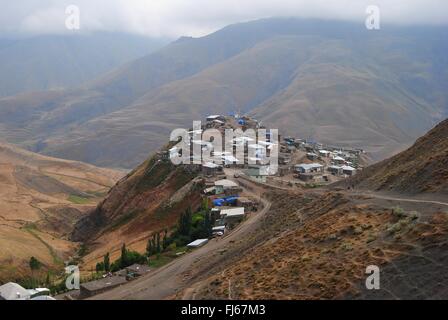 Xinaliq borgo montano in Azerbaigian Foto Stock