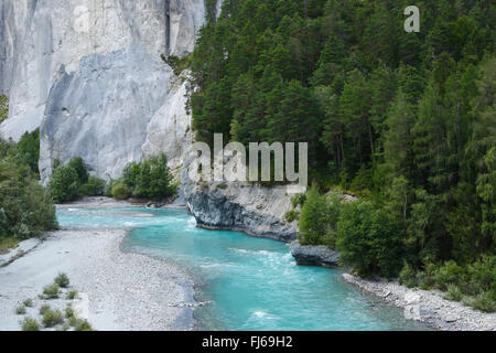 Valle del Reno, Svizzera, Grigioni Foto Stock