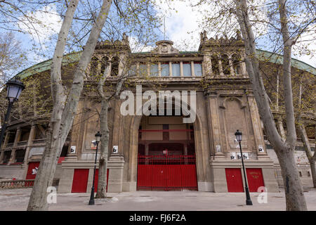 Pamplona Plaza de Toros cancello principale, Navarra, Spagna Foto Stock