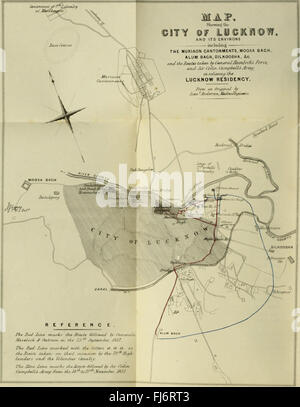 Un account del mutinies in Oudh e dell'assedio della città di Lucknow Residency; con alcune osservazioni sulla condizione della provincia di Oudh e sulle cause del mutiny del Bengala esercito (1853) Foto Stock