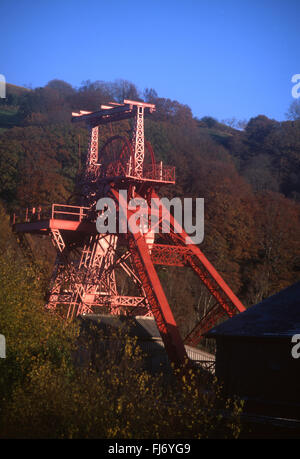 Rhondda Heritage Park Tower di miniera Trehafod Ipswich South Wales valli REGNO UNITO Foto Stock