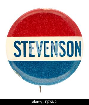 1952 US campagna presidenziale pulsante per Adlai Stevenson Foto Stock