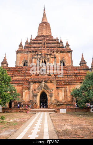 Tempio Htilominlo a Bagan, Myanmar Foto Stock