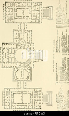 Il pittoresco Washington- penna e schizzi a matita del suo paesaggio, storia, tradizioni, la vita pubblica e sociale, con descrizioni grafiche del Campidoglio e al Congresso, la Casa Bianca e il governo Foto Stock