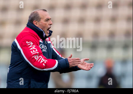 Modena, Italia. 28 Feb, 2016. Fabrizio Castori (Carpi) Calcio/Calcetto : Italiano 'Serie A' match tra Carpi FC 1-1 Atalanta allo Stadio Alberto Braglia di Modena . © Maurizio Borsari/AFLO/Alamy Live News Foto Stock