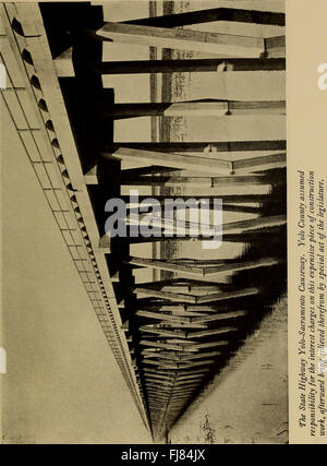 California autostrade; un record descrittivo di sviluppo stradale dallo stato e da tali contee come hanno spianato le autostrade (1920) Foto Stock