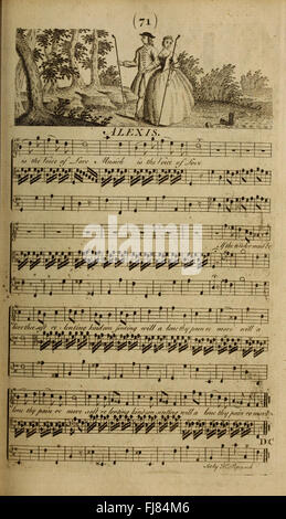 Calliope o inglese harmony - una collezione dei più celebrati inglese e scozzese di canzoni, ordinatamente engrav'd e embelish'd con disegni atti a oggetto di ogni canzone preso dalle composizioni Foto Stock