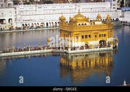 Tempio d'oro, amritsar Punjab, India, Asia Foto Stock