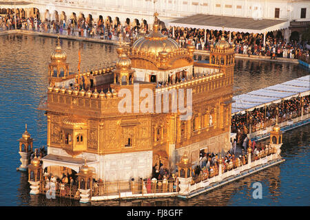 Tempio d'oro, amritsar Punjab, India, Asia Foto Stock