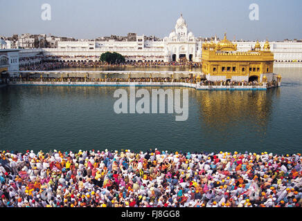 Tempio d'oro, amritsar Punjab, India, Asia Foto Stock