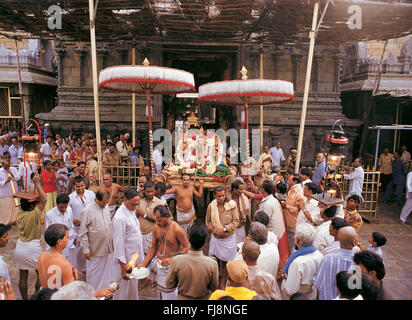 Dea, kumbakonam Festival tempio, Tamil Nadu, India, Asia Foto Stock