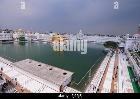 Tempio d'oro, amritsar Punjab, India, Asia Foto Stock