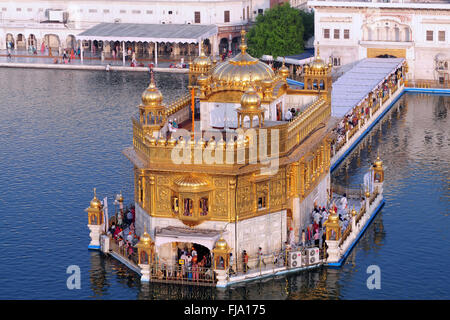 Tempio d'oro, amritsar Punjab, India, Asia Foto Stock