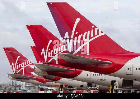 Virgin Atlantic aeromobili Foto Stock