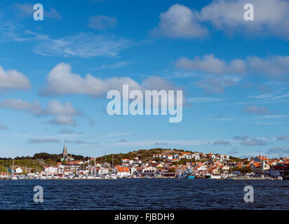 Città di Grebbestad sulla svedese costa ovest Foto Stock