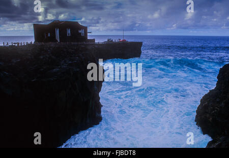 Hotel Puntagrande,Hotel più piccolo del mondo, Las Puntas, El Golfo, El Hierro, Isole canarie, Spagna, Europa Foto Stock