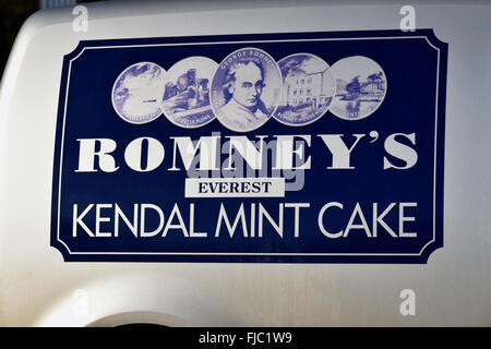 Romney Everest Dolce alla Menta di Kendal van. Kendal, Cumbria, England, Regno Unito, Europa. Foto Stock