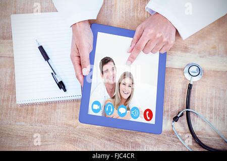 Immagine composita della giovane Foto Stock