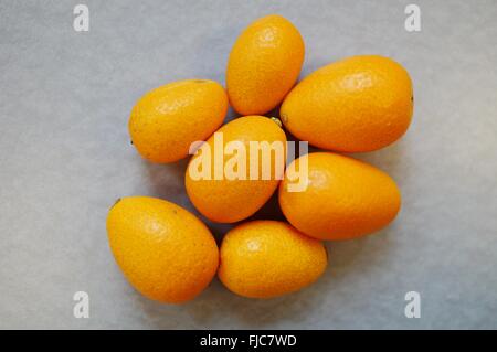 Arance mature kumquat agrumi Foto Stock