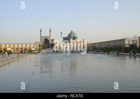 Imam moschea (Moschea Shah) su Imam Square a Isfahan, Iran Foto Stock