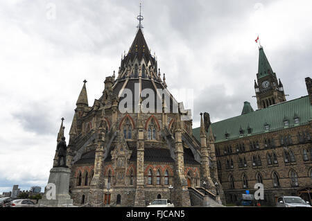 La biblioteca del parlamento, Ottawa, Canada Foto Stock