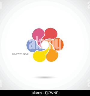 Creative vettore astratto logo design template.illustrazione vettoriale. Illustrazione Vettoriale