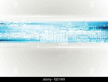 Grigio chiaro tech con sfondo blu luce incandescente. Illustrazione Vettoriale modello Illustrazione Vettoriale