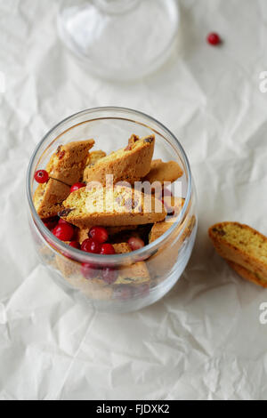 Biscotti fatti in casa in vaso, cibo Foto Stock