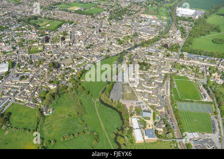 General Vedute aeree del Lincolnshire città di Stamford Foto Stock