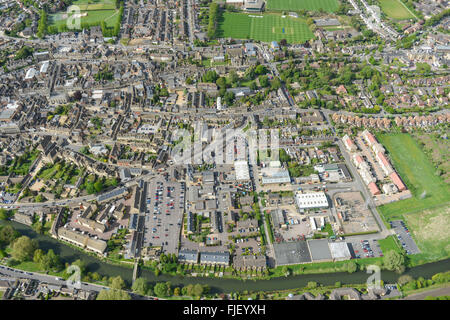 General Vedute aeree del Lincolnshire città di Stamford Foto Stock