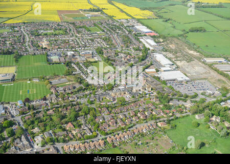 General Vedute aeree del Lincolnshire città di Stamford Foto Stock