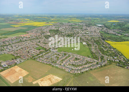 General Vedute aeree del Lincolnshire città di Stamford Foto Stock