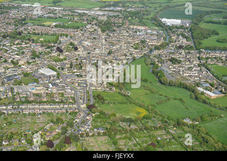 General Vedute aeree del Lincolnshire città di Stamford Foto Stock