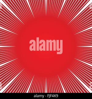 Fumetto velocità radiale delle linee di effetti grafici per l'uso nei fumetti. Le linee radiali abstract background. Illustrazione Vettoriale Illustrazione Vettoriale