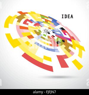 Creative Circle vettore astratto logo design sfondo. Aziendale Corporate technology creative logotipo simbolo. Illustrazione Vettoriale