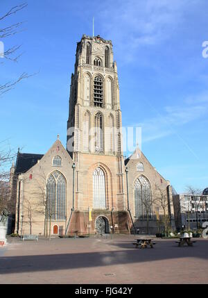 Sint-Laurenskerk o Laurenskerk (Lawrence chiesa) un medievale chiesa gotica nella parte interna della città di Rotterdam, Paesi Bassi Foto Stock