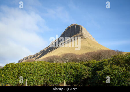 Vista dal piede di Benbulben Foto Stock