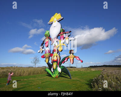 Giove Artland Edinburgh Scotland Regno Unito "bomba d'amore" di Marc Quinn. Dodici metri di scultura alta. Foto Stock