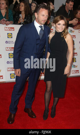 Settembre 28, 2015 - Christian Horner e Geri Halliwell frequentando il Pride of Britain Awards 2015 presso Grosvenor House Hotel in Foto Stock