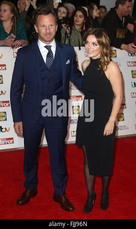 Settembre 28, 2015 - Christian Horner e Geri Halliwell frequentando il Pride of Britain Awards 2015 presso Grosvenor House Hotel in Foto Stock