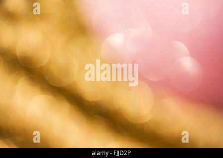 Trasognata luce soffusa atmosfera romantica abstract sparkle glitter sfondo Foto Stock