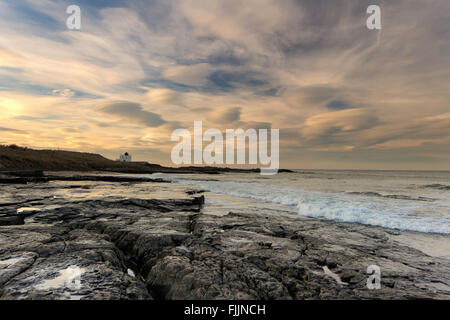 Northumberland litorale Bamburgh, Northumberland, England, Regno Unito Foto Stock