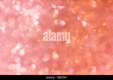 Meraviglioso e romantico soft arancione rosa pastello sfondo bokeh di fondo Foto Stock