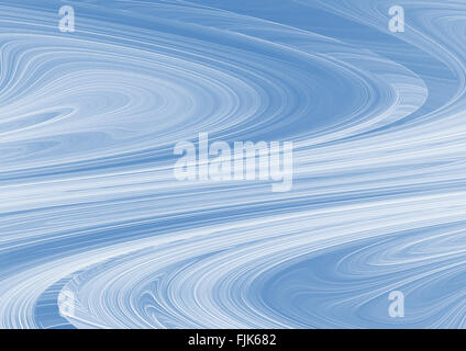 Azzurro sfondo testurizzata con il controbattitore e divergenti ondulate strisce bianche Foto Stock