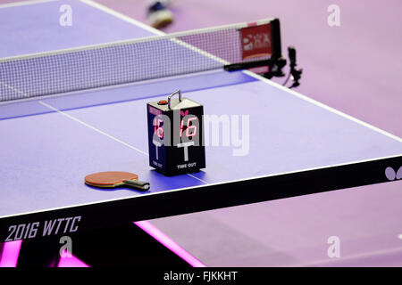 Stadium Malawati, Kuala Lumpur, Malesia. 2 Mar, 2016. Vista generale, 2 marzo 2016 - Tennis da tavolo : perfetta 2016 World Team Table Tennis Championships Mens Group C match tra Giappone e Portogallo a Stadium Malawati, Kuala Lumpur, Malesia. © AFLO/Alamy Live News Foto Stock