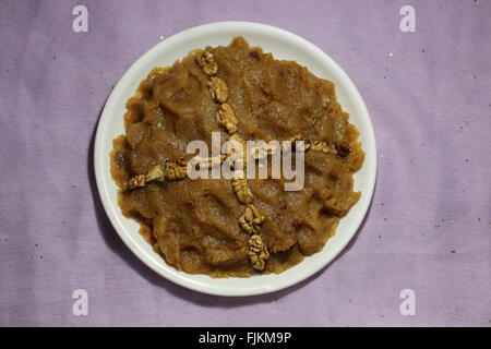 Gustosa moong daal Halwa Foto Stock