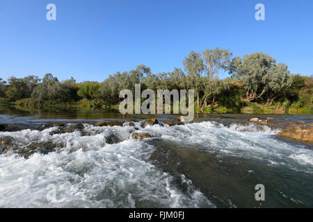 Il Daly River Crossing, Territorio del Nord, l'Australia Foto Stock