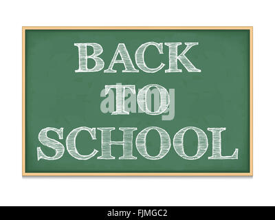 Si torna a scuola sulla lavagna Foto Stock