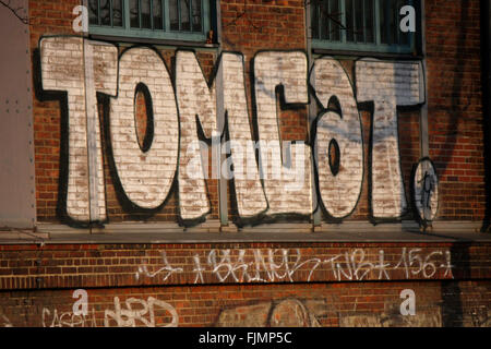 Grafitty " Tomcat', Berlino. Foto Stock